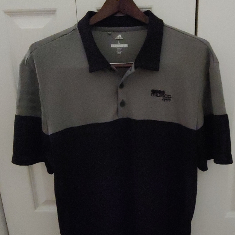 Adidas Golf Mens Short Sleeve Polo. Size L.
